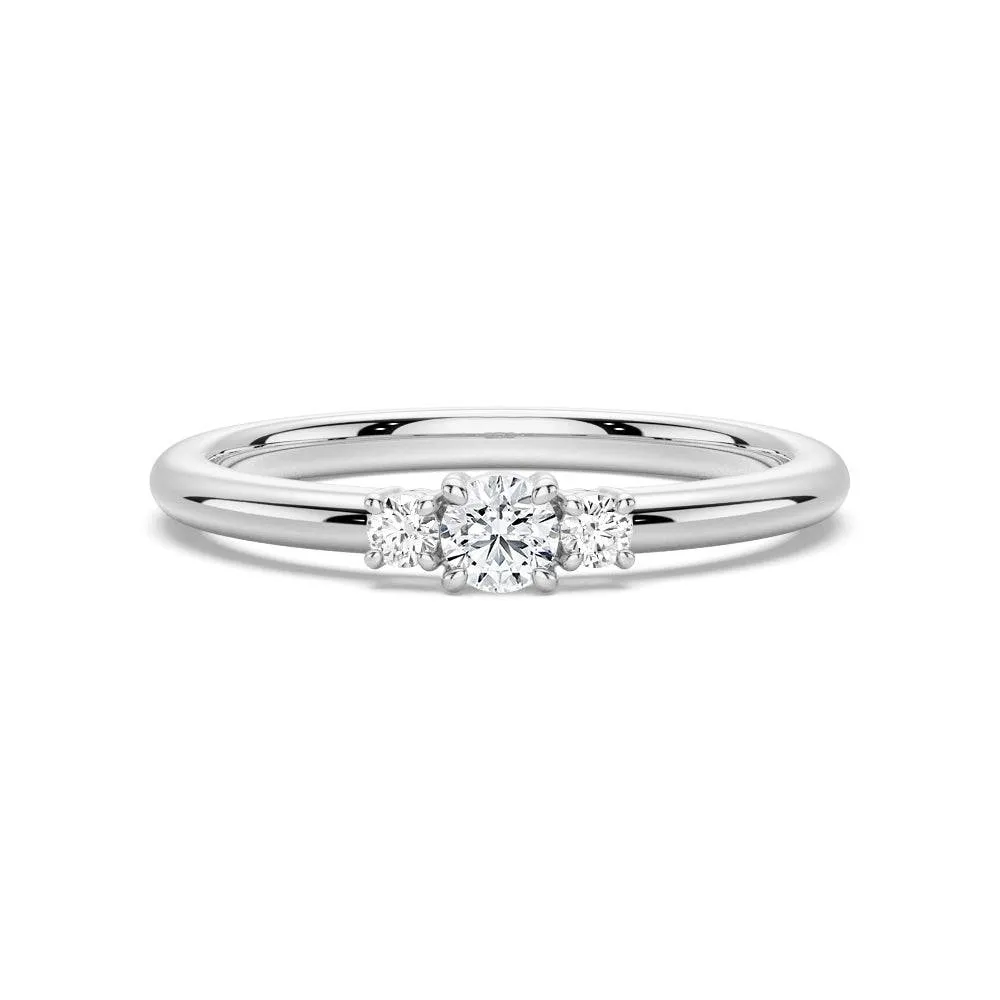 True Love Lab Grown Diamond Three Stone Promise Ring summer look