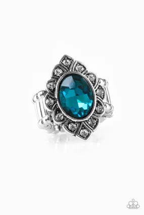 Paparazzi Accessories ? Power Behind The Throne - Blue Ring?Flat Rate Ship $4.50? Wonderful Article Minimal Glimmer