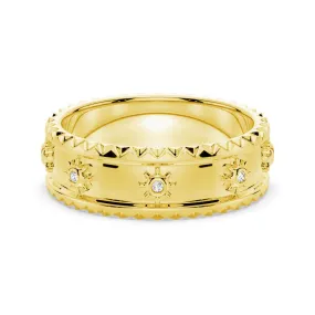 Single Item Brilliant Item Modern Sunshine Round Cut Moissanite Fashion Ring