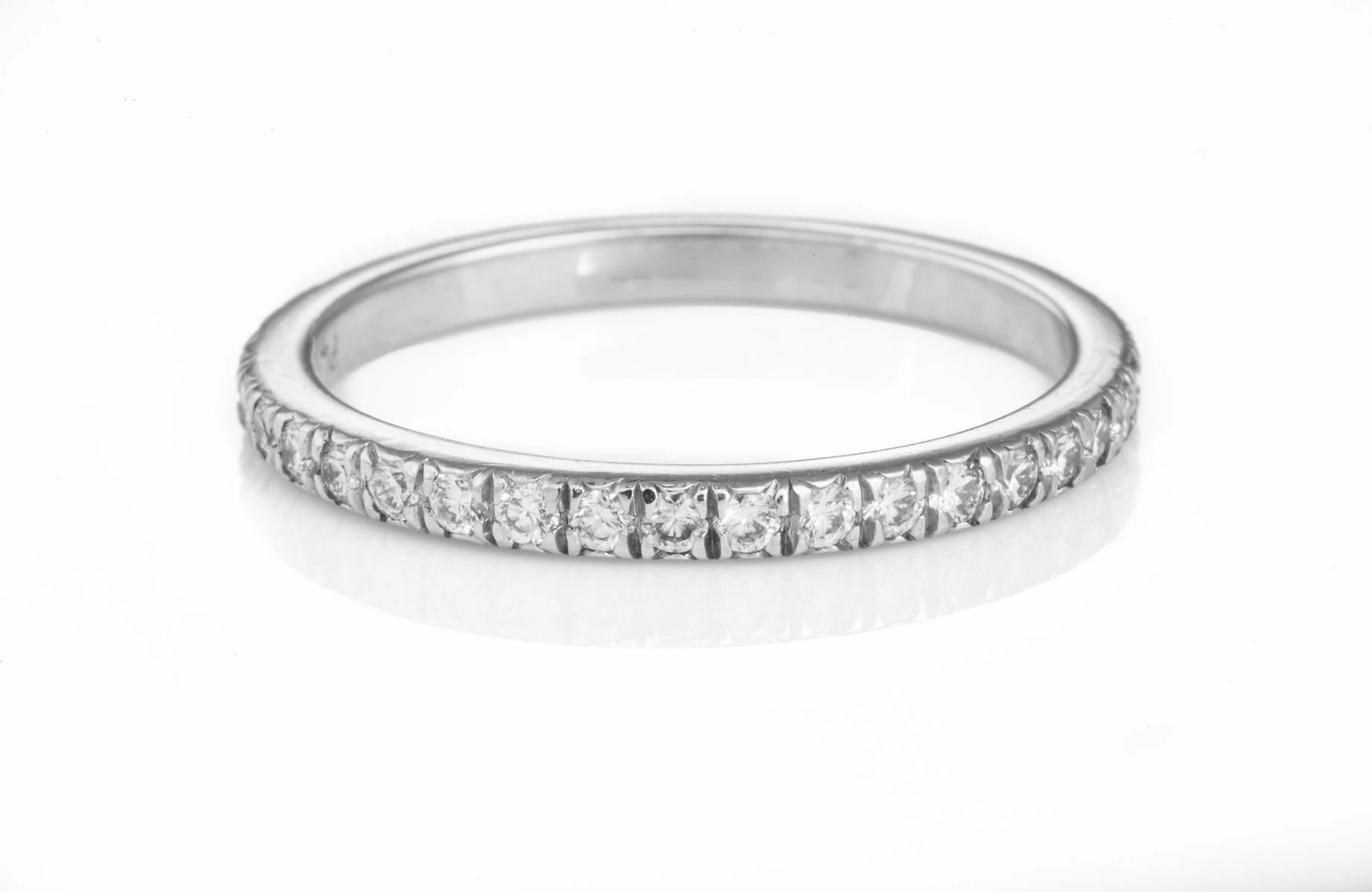 DIAMOND WEDDING BAND (0.53cttw) ETERNITY Precious Finish Enduring Charm