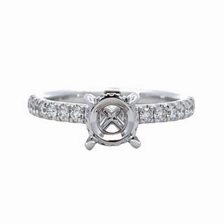 Lush Accent 0.39tw Diamonds Hidden Halo Semi mount