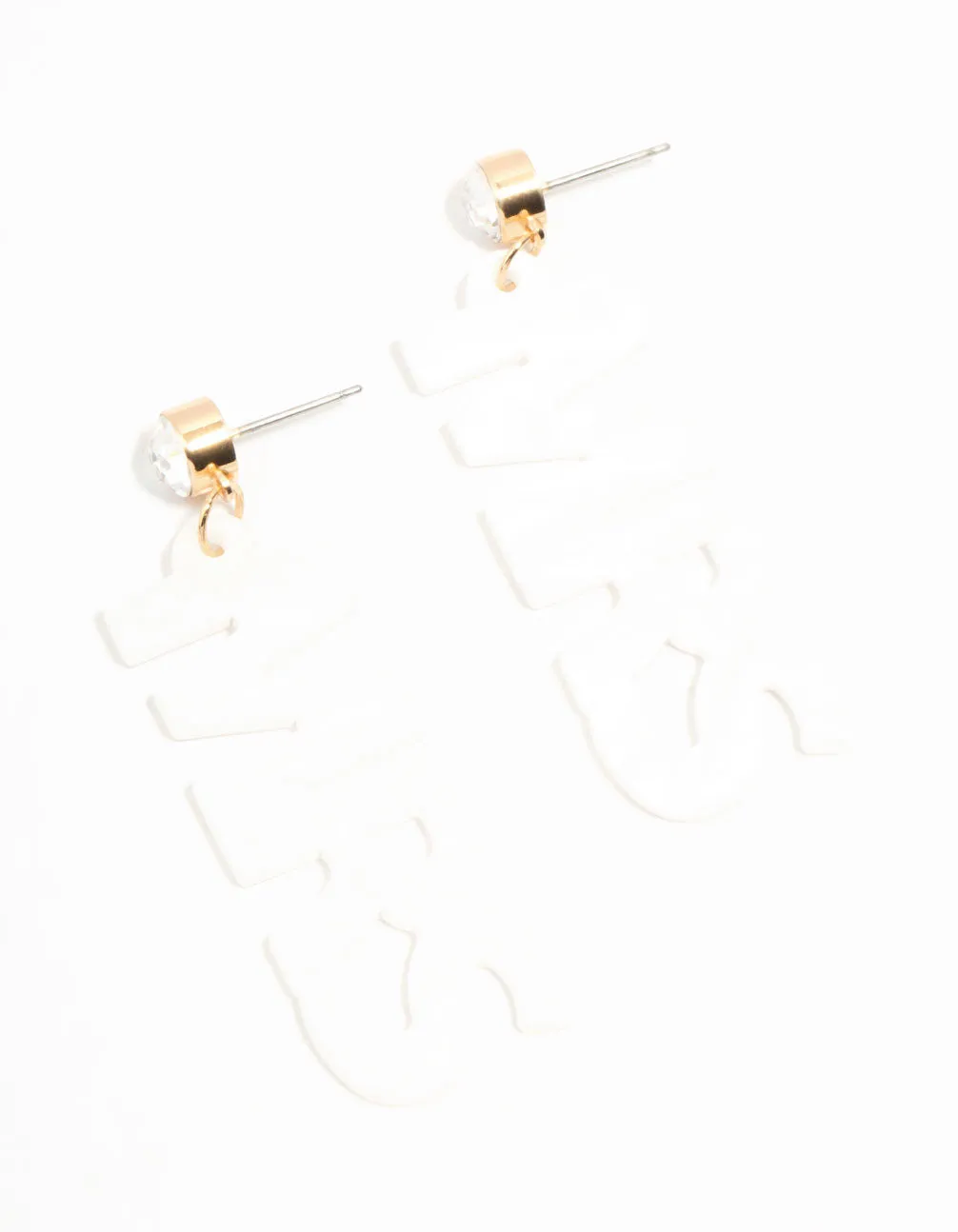 Night Decoration Classic Selection Mrs. Acrylic Bridal Drop Earrings