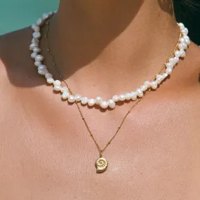 Nautilus Necklace Double Strand Jewelry