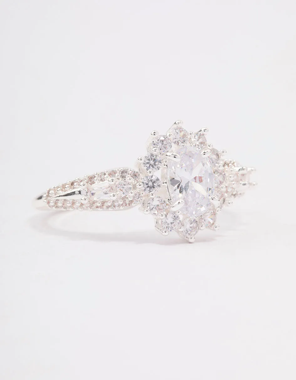 Office Ready Affordable Craft Silver Plated Opulent Statement Ring