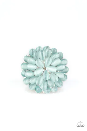 Petite Present Paparazzi Accessories ? Bloomin Bloomer - Blue Ring?Flat Rate Ship $4.50?
