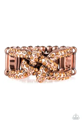 Machine made Minimal Proportion Paparazzi Accessories ? Can Only Go UPSCALE From Here - Copper Ring?Flat Rate Ship $4.50?