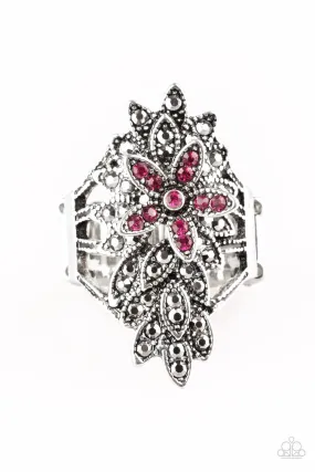 Paparazzi Accessories ? Formal Floral - Pink Ring?Flat Rate Ship $4.50? Minimalist Memento Delicate Decoration