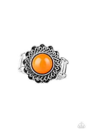 Paparazzi Accessories ?Garden Stroll - Orange Ring? Flat Rate Ship $4.50? Textured Feel Luxurious Style