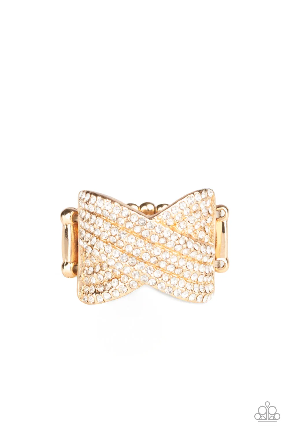 Body Adornment Paparazzi Accessories ? Girl Boss Glitter - Gold Ring?Flat Rate Ship $4.50?