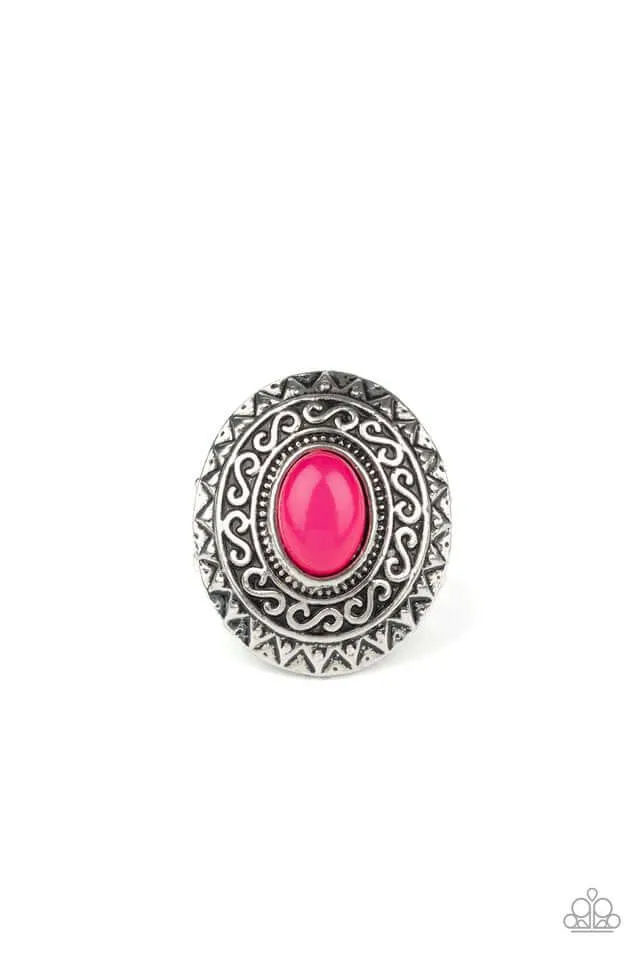Timeless Look Trendy Look Paparazzi Accessories ?Hello, Sunshine - Pink Ring?Flat Rate Ship $4.50?