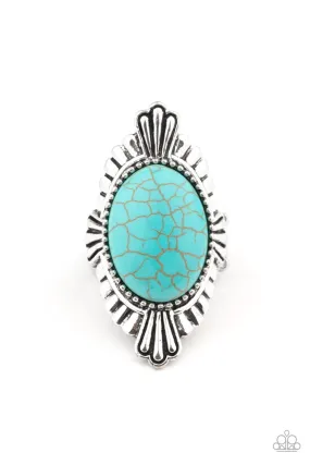 Paparazzi Accessories ? Pioneer Party - Blue Ring?Flat Rate Ship $4.50? Sentimental Article