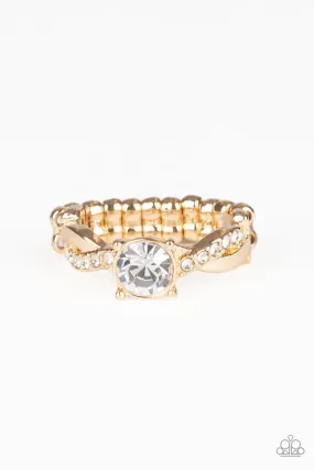 Delicate Bauble Paparazzi Accessories ? Prim and Proper - Gold Ring?Flat Rate Ship $4.50?