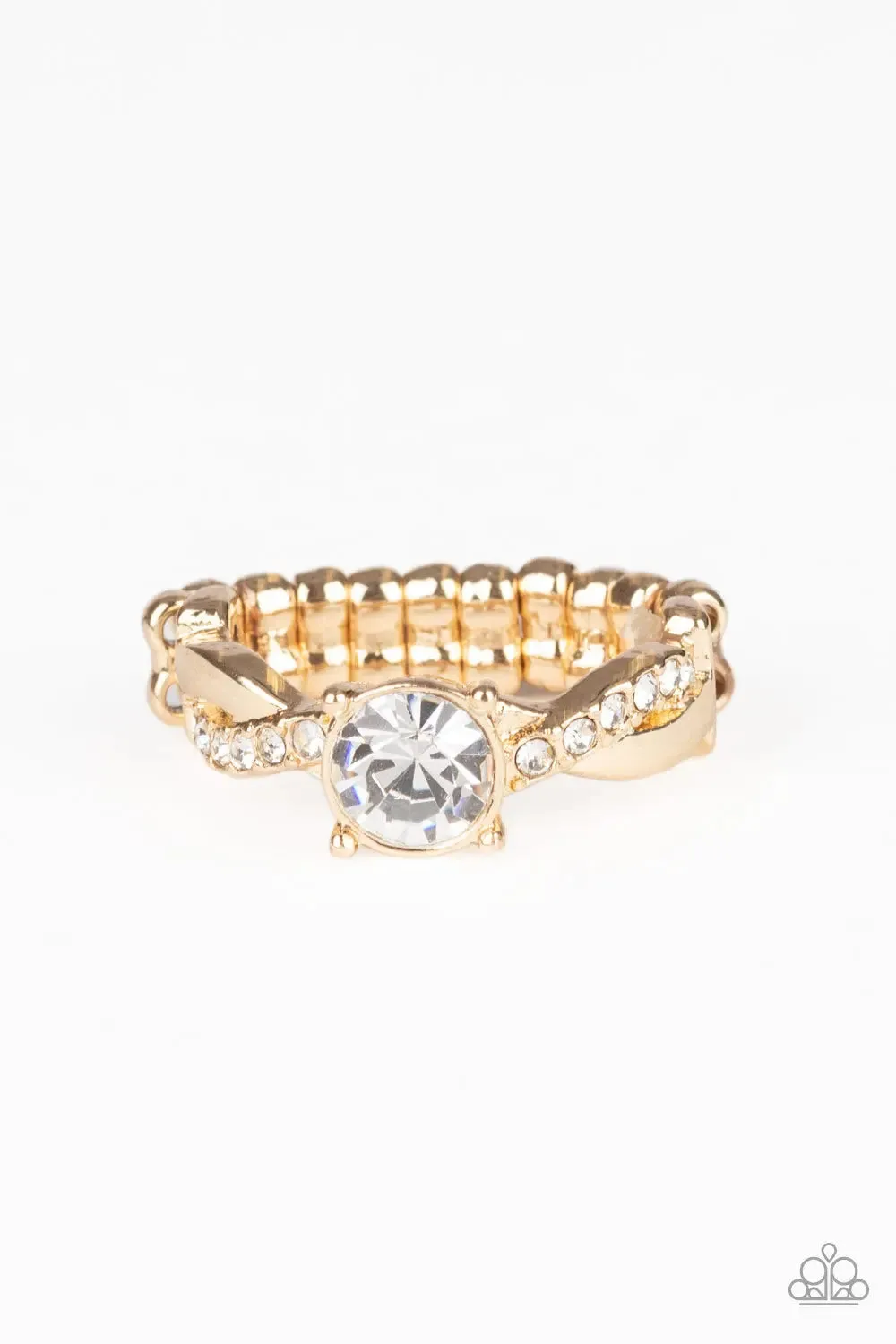Delicate Bauble Paparazzi Accessories ? Prim and Proper - Gold Ring?Flat Rate Ship $4.50?