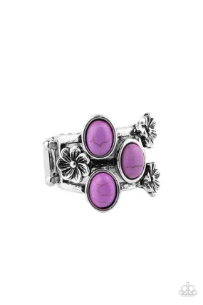 Urban Favorite Sleek Look Paparazzi Accessories ?Primitive Paradise - Purple Ring?Flat Rate Ship $4.50?