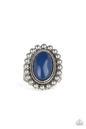 Glamorous Art Effortless Look Paparazzi Accessories ? Ready To Pop - Blue Ring?Flat Rate Ship $4.50?
