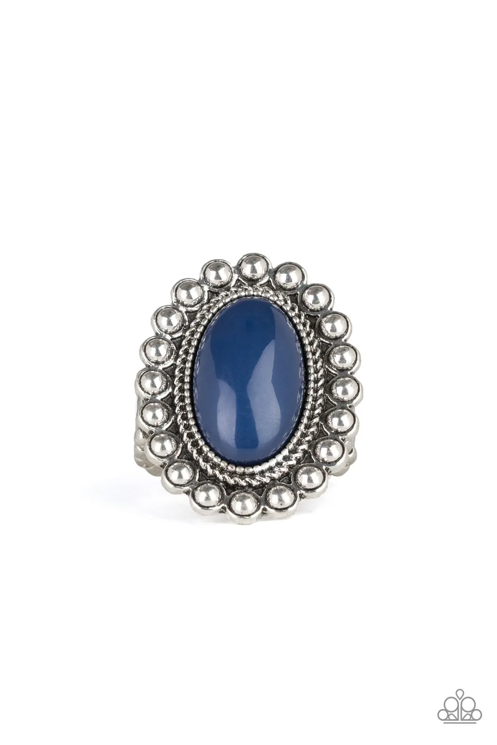 Glamorous Art Effortless Look Paparazzi Accessories ? Ready To Pop - Blue Ring?Flat Rate Ship $4.50?