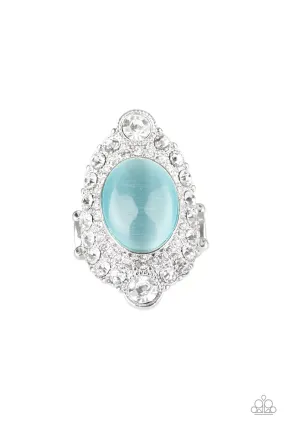 Strong Symbol Artisan Product Paparazzi Accessories ? Riviera Royalty - Blue Ring?Flat Rate Ship $4.50?