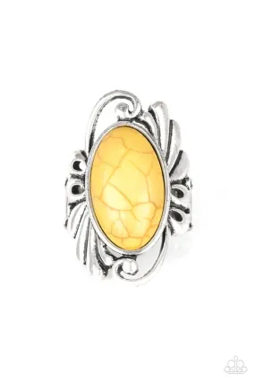 Paparazzi Accessories ?Sedona Sunset - Yellow Ring?Flat Rate Ship $4.50? Strong Work