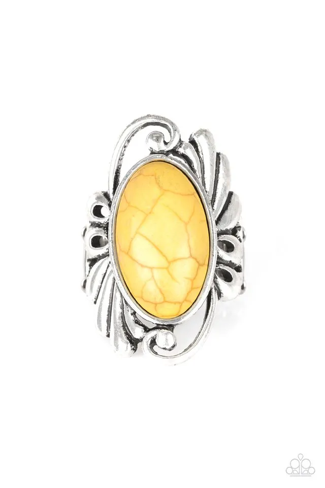 Paparazzi Accessories ?Sedona Sunset - Yellow Ring?Flat Rate Ship $4.50? Strong Work