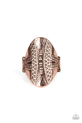 Paparazzi Accessories ? Shields Up - Copper Ring?Flat Rate Ship $4.50? custom design
