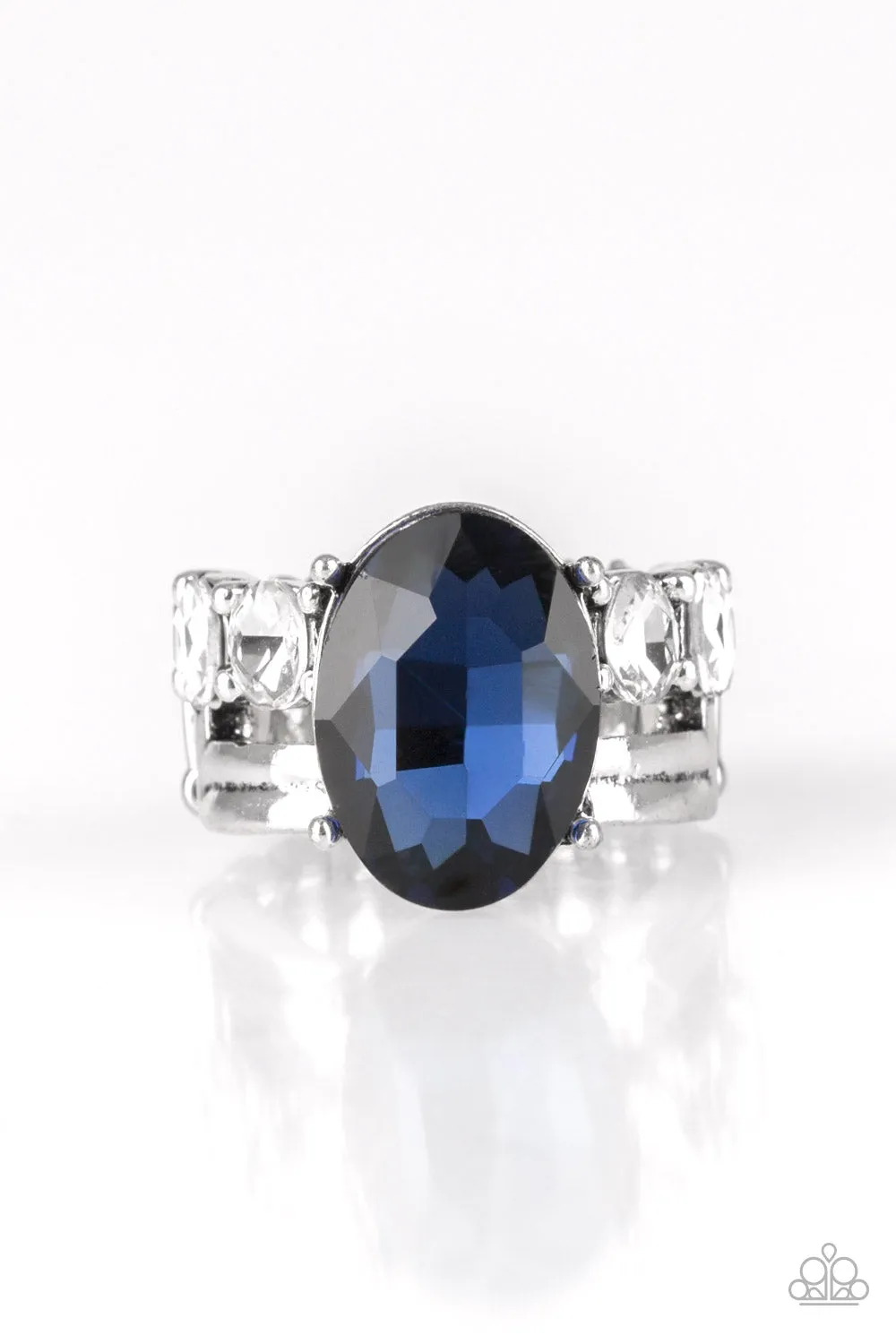 Paparazzi Accessories ? Shine Bright Like A Diamond - Blue Ring?Flat Rate Ship $4.50? Luxurious Appearance Fine Decoration