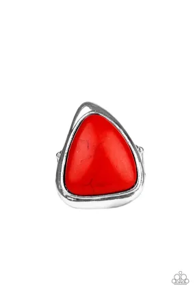 Luxury Accessory Paparazzi Accessories ? Stone Scene - Red Ring?Flat Rate Ship $4.50?