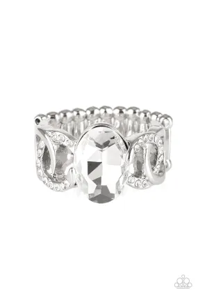 Paparazzi Accessories ? Supreme Bling - White Ring?Flat Rate Ship $4.50? Modern Present