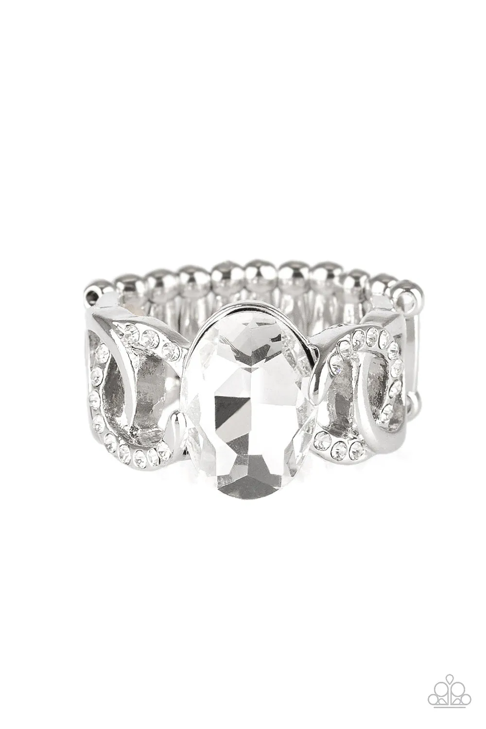 Paparazzi Accessories ? Supreme Bling - White Ring?Flat Rate Ship $4.50? Modern Present