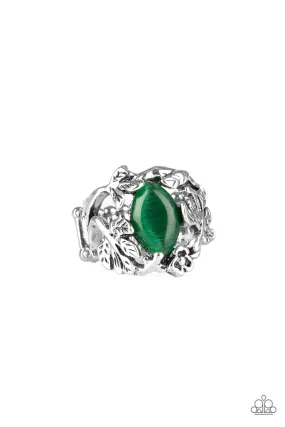 Durable piece Paparazzi Accessories ? Tropical Flora - Green Ring?Flat Rate Ship $4.50?