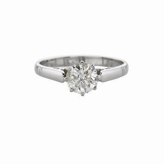 Lustrous Feature Timeless Grace ANTIQUE STYLE DIAMOND SOLITAIRE 1.30CT
