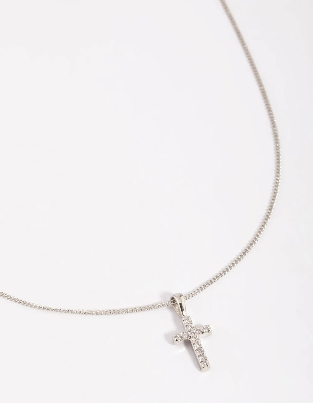 Stylish Item Handmade Gift Silver Cross Necklace