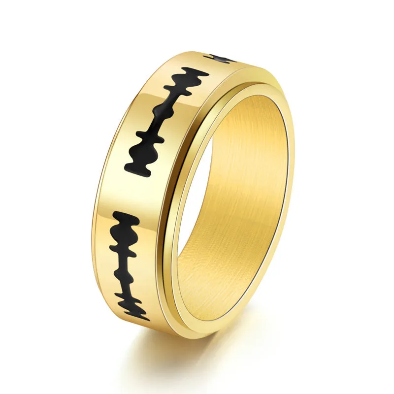 Personalized Tungsten Ring Anniversary Rings For Men Graceful Sparkle