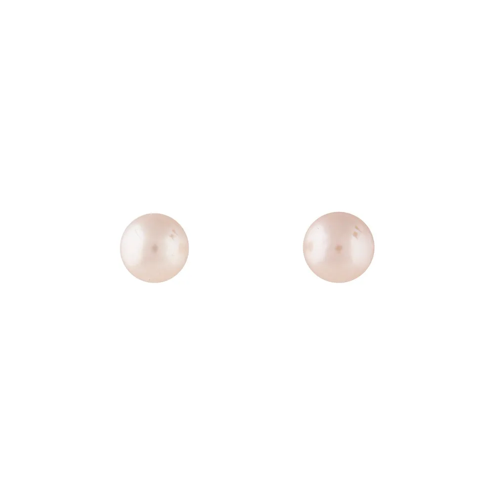 Daily Piece Petite Adornment Pink Classic Ball Earrings