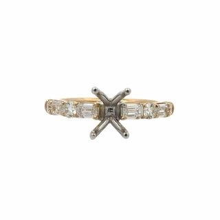 Plat/14KY Diamond Engagement Semi-Mount Daily Outfit