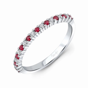 Diamond and Ruby Stackable Band Exclusive Charm