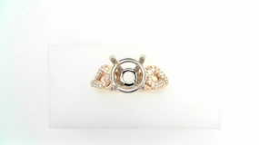 Bold Texture Contemporary Touch Ring/Semi-mount