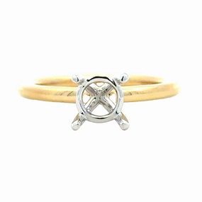 TWO TONE MARQUISE SOLITAIRE SEMI MOUNT Gift Moment Daytime Sparkle