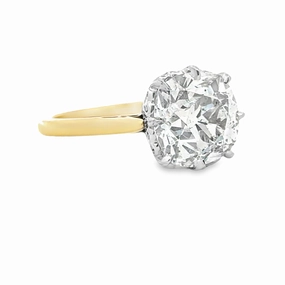 Stylish Fashion 5.19ct Old Mine Cut Diamond Ring