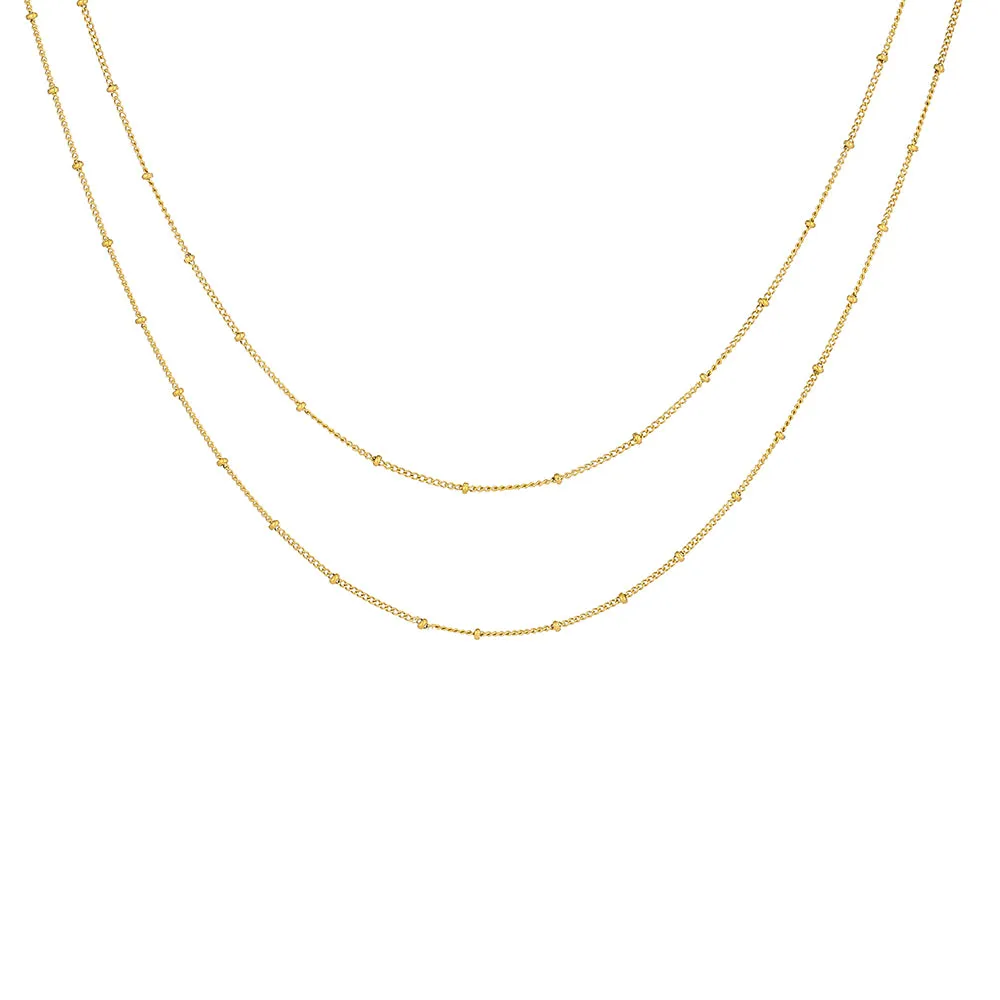 Seasonal Accent "Ornos" Layered Choker Necklace