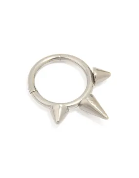 Minimalist Trinket Titanium Pointed Punk Clicker Ring