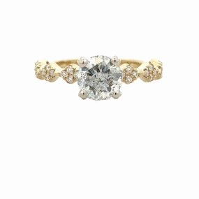 Balanced Feature Diamond Engagment Ring (1.36cttw)