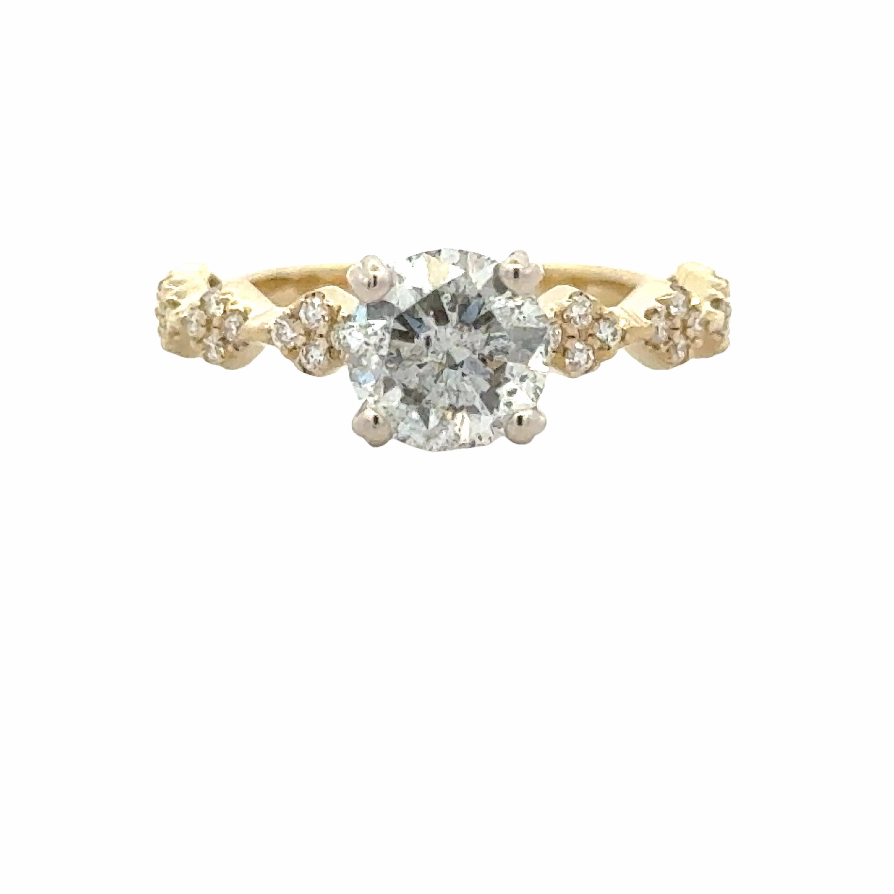 Balanced Feature Diamond Engagment Ring (1.36cttw)