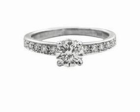 Gloss Shine Evening Ensemble ANTIQUE MOTIF TRADITIONAL STYLE ENGAGEMENT RING (0.97cttw)