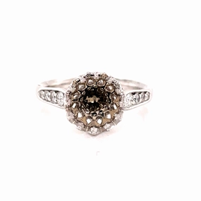 Sculpted Detail Ring/Semi-mount