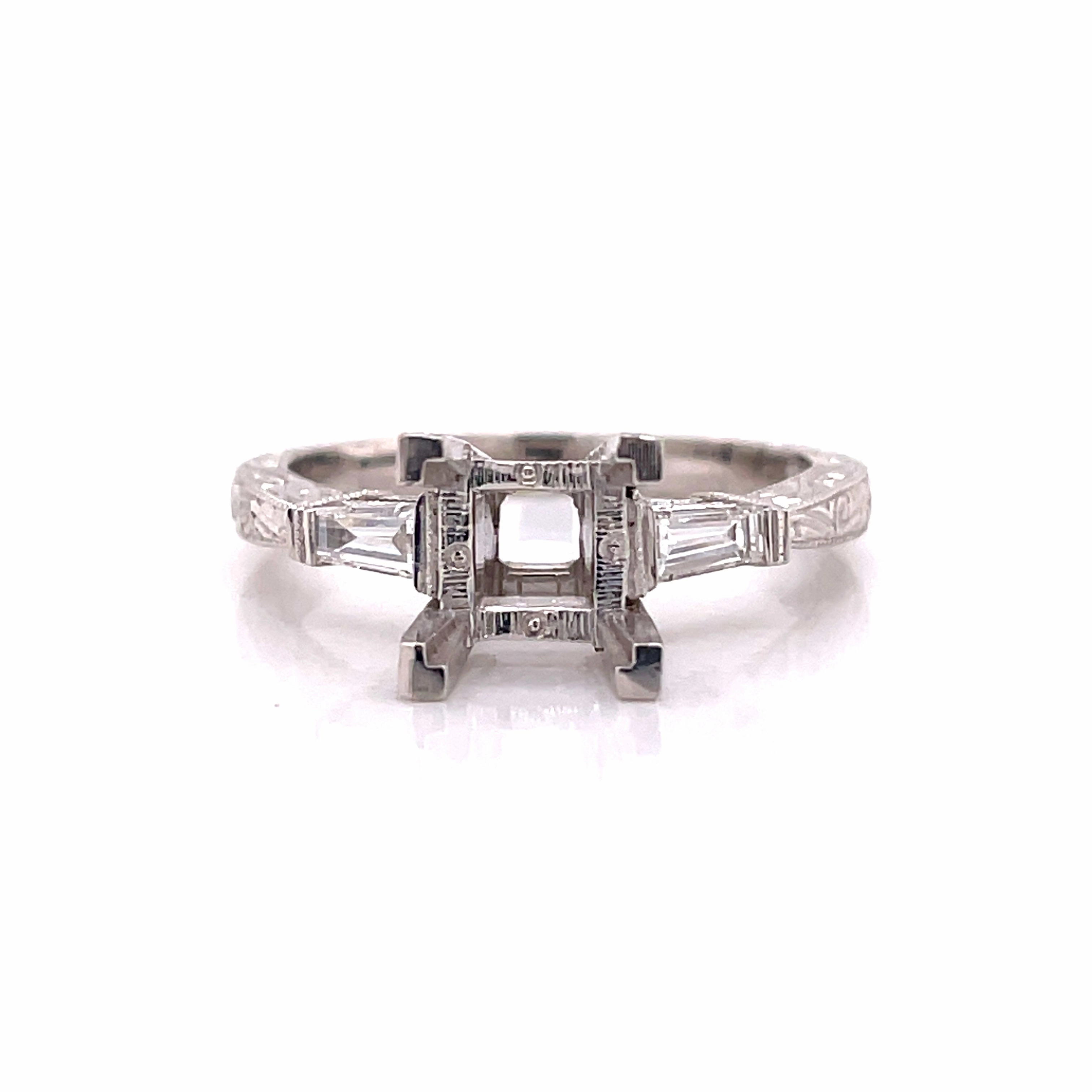 Edgy Mood Ring/Semi-mount