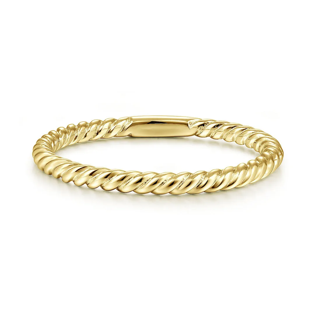 Rope Twist Band Ring Fashionable Style luxury item