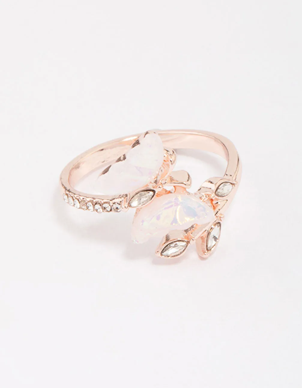 Rose Gold Butterfly Wrap Ring Amazing Symbol