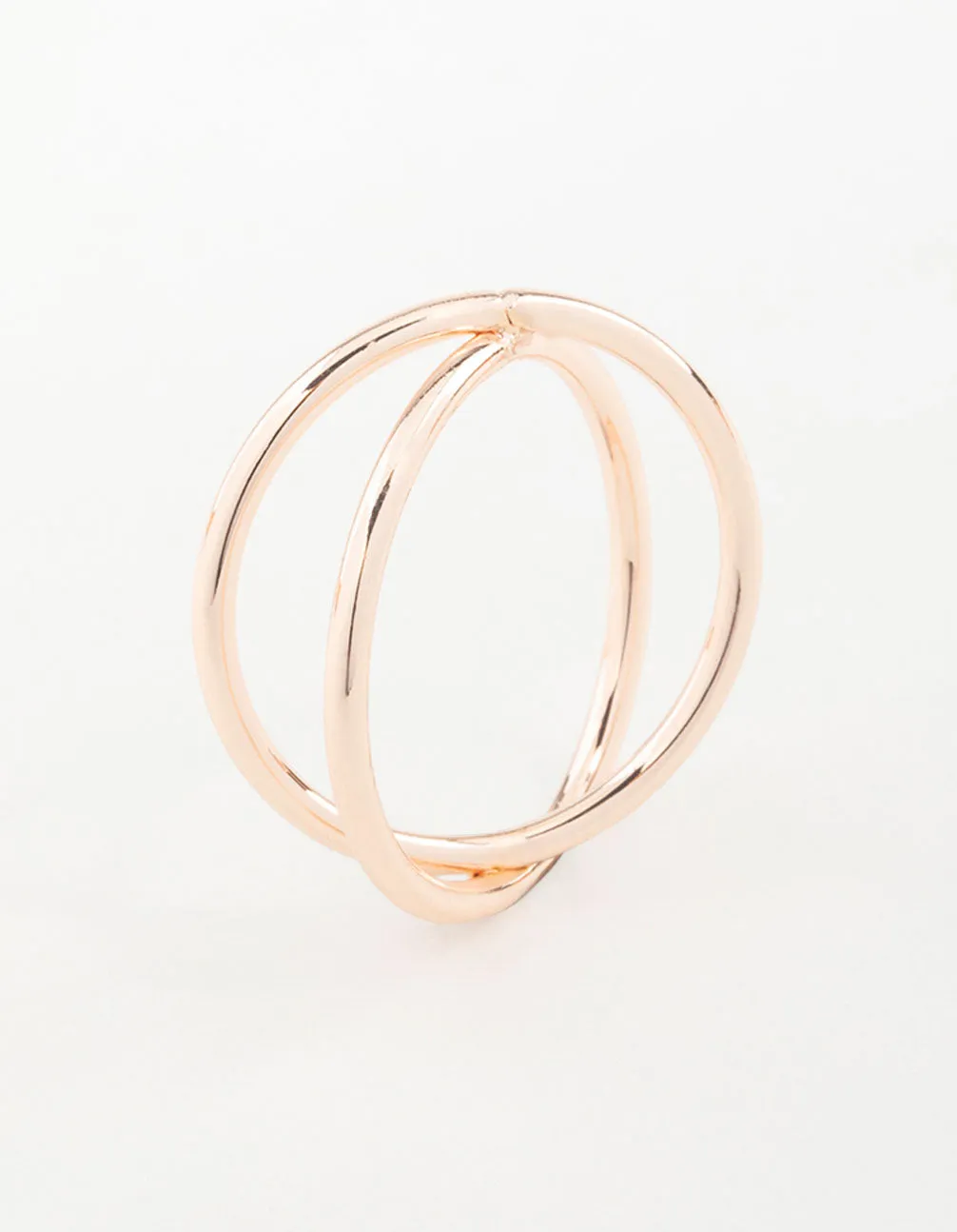 Rose Gold Cross Over Ring Fantastic Art Amazing Accessory