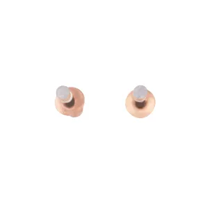 Rose Gold Diamante Tiny Stud Earrings Affordable Element Trendy Accessory