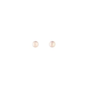 Office Decoration Rose Gold Texture Ball Stud Earrings